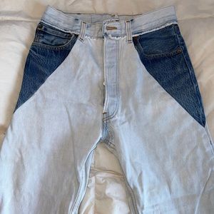 Redone straight leg jeans